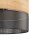 Suspension Noir Naturel Ø 50 cm ajustable 3x E27 Moderne