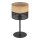 Lampe de table Noir Naturel E27 40 cm Moderne CANTU