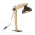 Schreibtischlampe Holz Metall 52 cm verstellbar Junges Wohnen