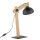 Schreibtischlampe Holz Metall 52 cm verstellbar Junges Wohnen