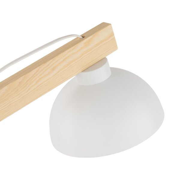 Lampe de bureau réglable 52 cm bois métal E27