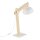 Lampe de bureau réglable 52 cm bois métal E27