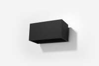 Up Down Wandlampe GEO Schwarz B:20cm 2x G9 Flur