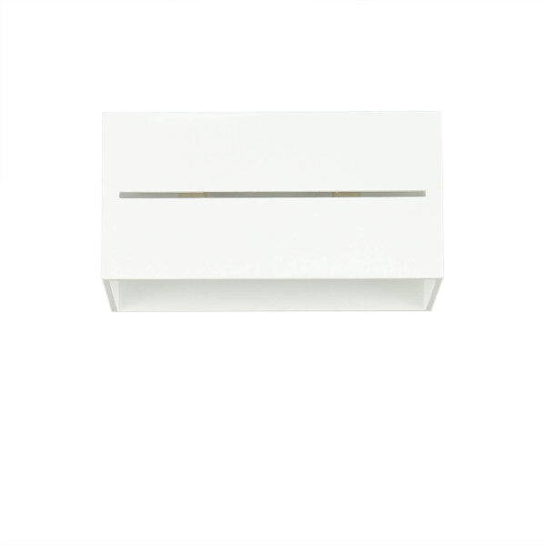 Deckenleuchte Weiß Aluminium L:20cm eckig Modern 2x G9