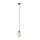 Lampe à suspendre verre fumé en ambre Ø 12 cm réglable