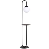 Stehlampe 150 cm mit Ablage E14 Schwarz Weiß...