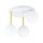Deckenlampe Weiß Gold 3x E14 Glas Metall blendarm