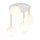 Deckenlampe Kugel Schirme Glas Metall E14 Weiß Gold