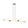 Suspension longue 140 cm E14 en noir blanc or