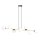 Suspension longue 140 cm E14 en noir blanc or