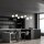 Suspension longue 140 cm E14 en noir blanc or