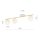 Deckenlampe Weiß Gold 80 cm Glas Metall dekorativ
