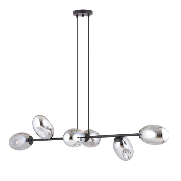 Hängelampe Rauchglas verstellbar 120 cm lang