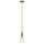 Deckenleuchte ROMINA Messing &Oslash;12cm k&uuml;rzbar Lampe