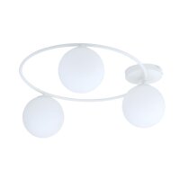 Deckenlampe Weiß H: 20 cm Ø 47 cm 3-flammig