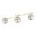 Deckenlampe Kugel Schirme Rauchglas Metall LUISELLA