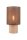 Tischleuchte Braun Stoff Holz E27 30 cm hoch wohnlich