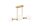 Plafonnier or blanc 62 cm de long 4-flamme G9 verre m&eacute;tal