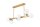Deckenlampe Glas Metall Wei&szlig; Gold 82 cm lang 6-flammig G9
