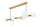 Deckenleuchte Glas Metall 102 cm lang Gold Wei&szlig; 8x G9