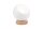 Lampe de table M&eacute;tal Bois Boule Blanc Naturel E27 &Oslash; 17 cm Moderne