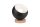 Tischleuchte Modern Schwarz E27 &Oslash; 17 cm Metall Holz klein