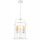 Suspension Blanc 5 flammes E27 Métal Rustique Ø 35,5 cm