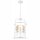Suspension Blanc 5 flammes E27 Métal Rustique Ø 35,5 cm