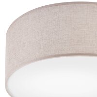 Deckenlampe rund Stoff blendarm E27 Ø 35 cm flach...