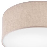Plafonnier Tissu doré rond Ø 35 cm E27...