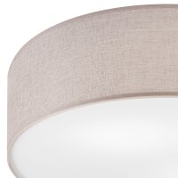 Deckenlampe rund Ø 45 cm für 2x E27 Stoff...