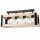 Deckenlampe Holz Metall Rustikal 63 cm lang Schwarz Natur