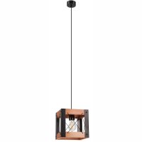 Hängeleuchte Rustikal verstellbar E27 Metall Holz...