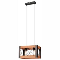 Hängelampe Holz Metall Rustikal B: 33 cm...