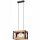 Hängelampe Holz Metall Rustikal B: 33 cm höhenverstellbar