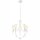 Lustre Rustique Blanc Métal Ø 45 cm 5-flamme E27