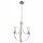Kronleuchter Metall Rustikal Ø 42 cm 3-armig E27 in Silber