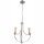 Kronleuchter Metall Rustikal Ø 42 cm 3-armig E27 in Silber