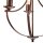 Kronleuchter Metall Rustikal Ø 42 cm 3-armig E27 Braun