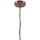 Kronleuchter Metall Rustikal Ø 42 cm 3-armig E27 Braun