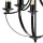 Kronleuchter Metall Schwarz Ø 45 cm 3-flammig E27 Rustikal