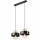 Pendelleuchte Schwarz Gold B: 40 cm Metall 2-flammig E27