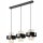 Lampe à suspendre noir or 3 flammes E27 L : 60 cm Métal