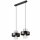 Lampe à suspendre Moderne Métal 2 flammes Noir Chrome E27 AFINA