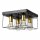 Deckenleuchte Metall Schwarz Gold B: 30 cm 4x E27 Modern