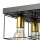 Deckenleuchte Metall Schwarz Gold B: 30 cm 4x E27 Modern
