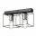 Deckenlampe Schwarz Chrom 2-flammig E27 Metall Modern