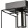 Deckenlampe Schwarz Chrom 2-flammig E27 Metall Modern