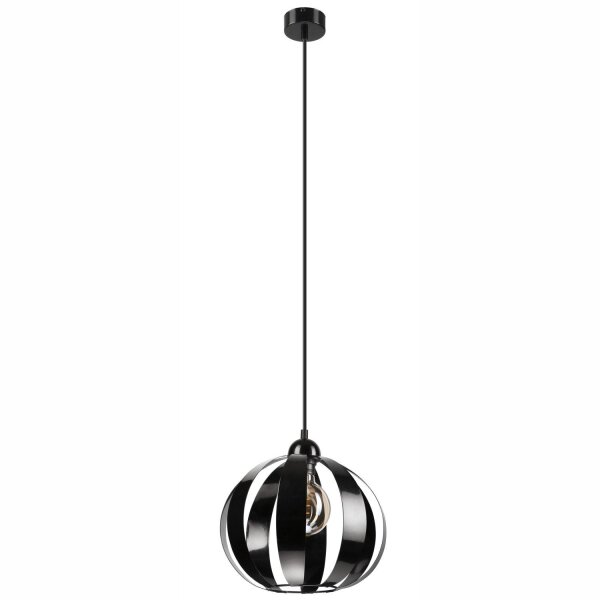 Lampe à suspendre Noir E27 Ø 28 cm Métal Rétro ORVAR