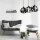Suspension noir métal 3 flammes E27 orientable